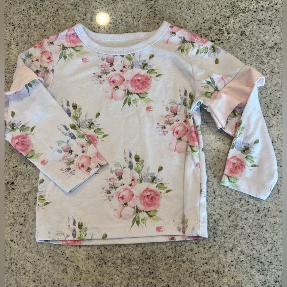 Shabby Chic Top Floral Toddler Girl 18-24 Months